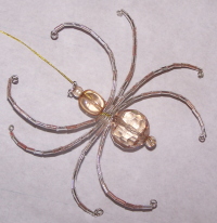 Beaded Spider - Amber