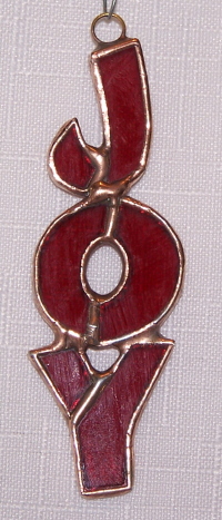 Ornament - Joy - 4" - White