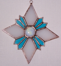 Ornament - Geometric Star - Aqua