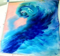 Silk Scarf - Walk On Water