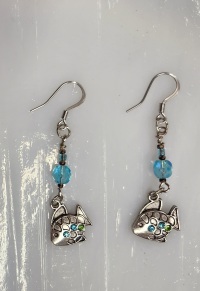 Earrings - Charm Drop - Fish