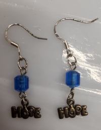 Earrings - Word Charm - Hope