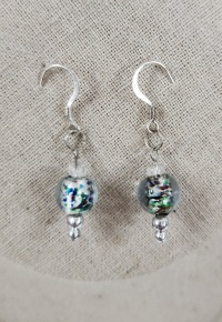 Set - Necklace and Earrings - Lampwork - BL CL