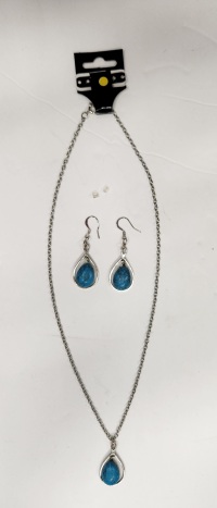 Set - Necklace and earring - Lapidary Turquoise