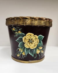 Flowerpot - Hand Painted - JF - YE