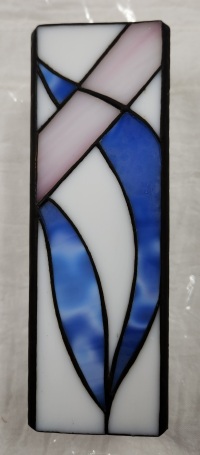 Vase - Abstract - White/Blue/Pink