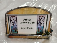 Business Card Holder - Beaded Corsica