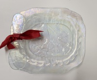 Fused Glass - Cheese Plate with Spreader