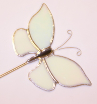 Plant Pick - Butterfly - White