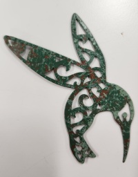 Magnet - Metal Scroll Work - Hummingbird