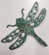 Magnet - Metal Scroll Work - Dragonfly