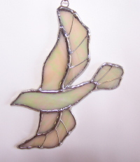 Ornament - Dove with wire overlay