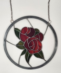 Suncatcher - Rose - 12" Round