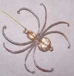 Beaded Spider - Amber