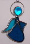 Ornament - Kneeling Angel - Aqua