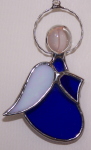 Ornament - Kneeling Angel - Blue