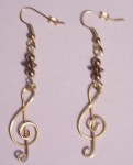 Earrings - Treble Clef Dangles