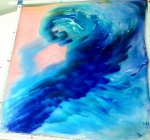 Silk Scarf - Walk On Water