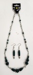 Set - Necklace and Earrings - Teal