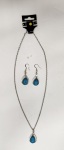 Set - Necklace and earring - Lapidary Turquoise