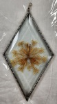 Suncatcher - Bevel Diamond With Dried Flowers