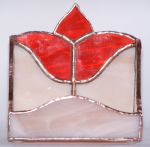 Business Card Holder, Stylized Flower