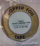 Copper Foil - Edco - 3/16" - Black Back