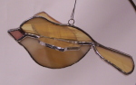 3D Song Bird Ornament - Amber